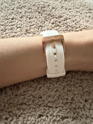 Invicta Rose Gold Dial Watch with White Strap thumbnail 3