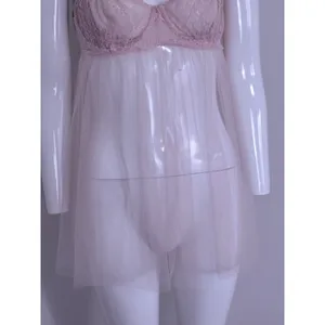Victoria's Secret Women Bra Light Pink Floral Babydoll Underwired Tulle Size L thumbnail 4