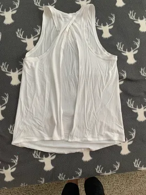 Lululemon White All Tied Up Tank Size 2 thumbnail 2