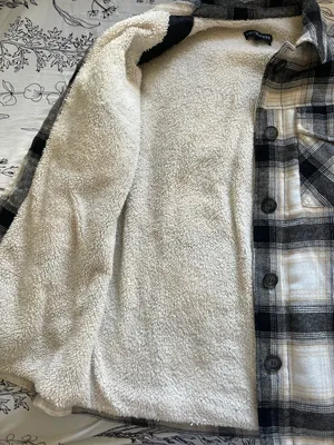 Sherpa Plaid Jacket Size M thumbnail 2