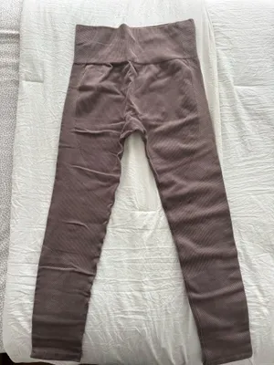 JoyLab Brown Seamless High Rise Ribbed Leggings thumbnail 2