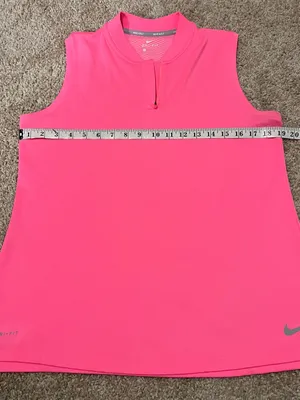 Nike Women’s Hot Pink Sleeveless Dri-FIT Tank thumbnail 5
