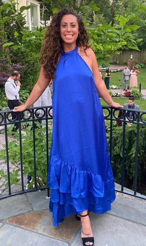 ASOS Royal Blue Halter Dress thumbnail 4