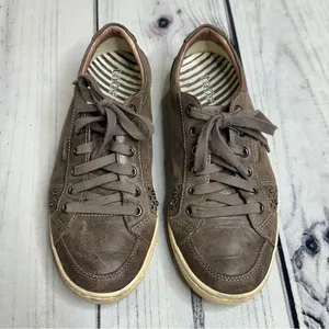 Taos Feedom Shoes Sneakers Womens 7.5 Brown‎ Studded Leather Walking Fre-12810 thumbnail 3