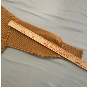 Free People Mustard Yellow‎ Ribbed Mock Neck Cropped Boxy Sweater thumbnail 7