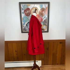 Beautiful New Roz & Ali Red Wool Coat! thumbnail 4