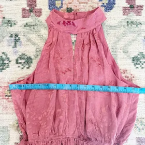 Anthropologie Burnout‎ Halter Mini Dress Size Medium Romantic Coquette Fairy thumbnail 5