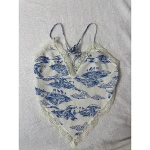 Frankies Bikinis Breeze Lace Tank size S Surfer Dude Print thumbnail 2