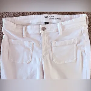 Gap 1970 White Flare Coupe Evasee Jeans thumbnail 3