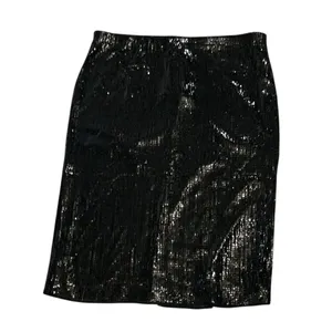 Piombo Black Sequins Skirt(Size XXL) Black thumbnail 2