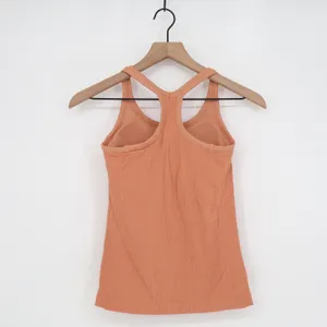 Unbranded Tank Top Womens S Ebb to Street Style Coral Orange Ribbed Excellent thumbnail 2