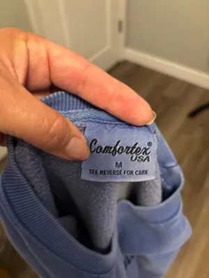 Comfortex Blue Madeira Beach Sweatshirt, Sz M thumbnail 3