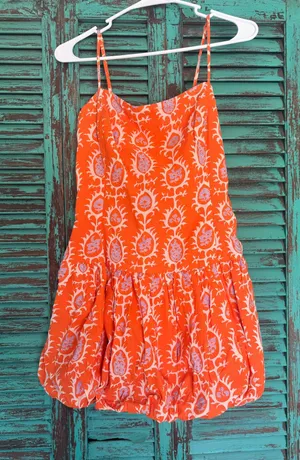 NWT orange & purple Taelynn mini dress thumbnail 1
