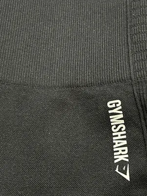 Gymshark Black Seamless 7/8 Leggings Cutout Mesh Ribbed High Waist XS thumbnail 7