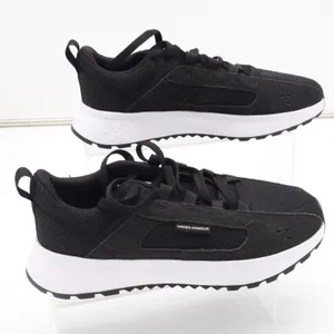 Under Armour Essential Heritage Black White Sneakers Women's Size 8 thumbnail 3