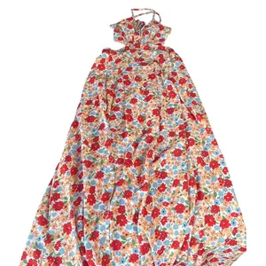 Shop Priceless Floral Print Maxi Dress‎ Halter Neck Cutout Back Tie Waist Summer thumbnail 2