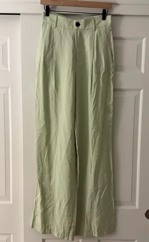Zara Pastel Green Trouser work pants thumbnail 1