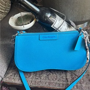 Coach CoachTopia Orange Leather zip curved Shoulder Bag thumbnail 1