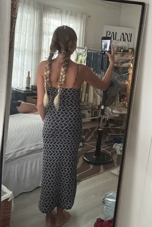 Black And White Textured Vintage Dress thumbnail 4