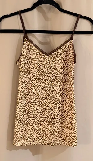 Jones New York Brown Leopard Print Tank Top thumbnail 1