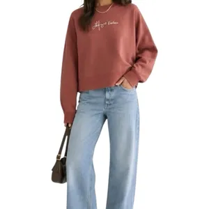 NWT Everlane x Laufey Foundation Embroidered Sweatshirt Womens Large USA thumbnail 3