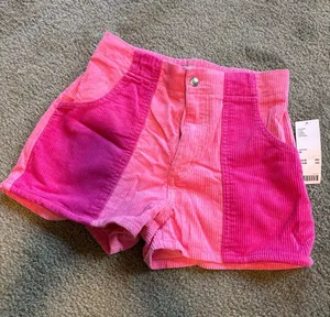 Urban Outfitters Pink Ombre Corduroy Shorts thumbnail 1
