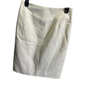 Antonio Melani‎ Womens Pencil Skirt Size 4 Off-White Cotton Blend thumbnail 2