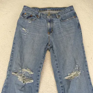 Vintage Polo Ralph Lauren Saturday Jeans Women's 6x32 Distressed Denim Ripped‎ thumbnail 3