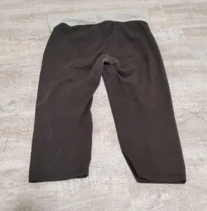 FLAWED Victoria's Secret PINK Black Foldover Capri Leggings Size Large thumbnail 5