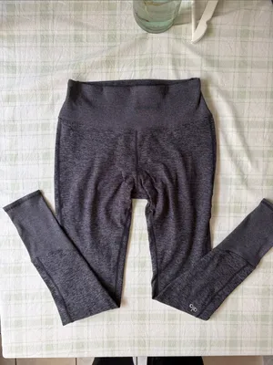 Alo High-Waist Heathered Gray Leggings thumbnail 4