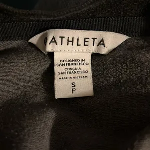 Athlete Dresses Athleta Camo Balance Dress Sz S Black Luxe Long Sleeve Pockets thumbnail 8