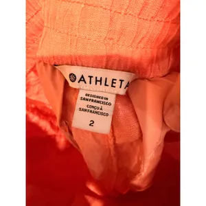 Athleta Cabo Linen Jogger Women Size 2 Coral Summer Casual‎ Pants 531704 thumbnail 5