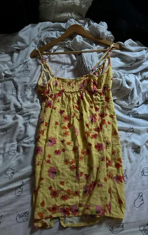 Target Yellow floral dress thumbnail 2