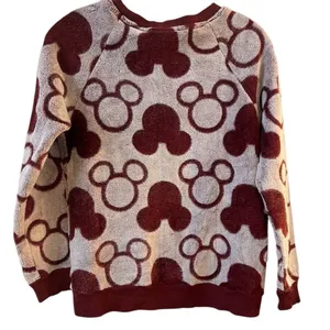 Disney Women's Mickey Mouse Plush Crewneck Sweatshirt‎ Size S Multicolor thumbnail 4
