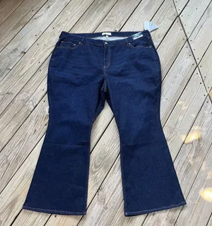 Abercrombie & Fitch Curve Love High Rise Bootcut Jeans Size 38S (46" Waist) NEW! thumbnail 1