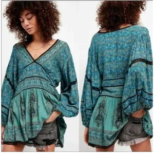 Free People Luna Scarf Print Tunic thumbnail 2