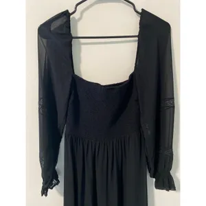 Wilfred Tempest Smocked Dress Black Size Small thumbnail 4