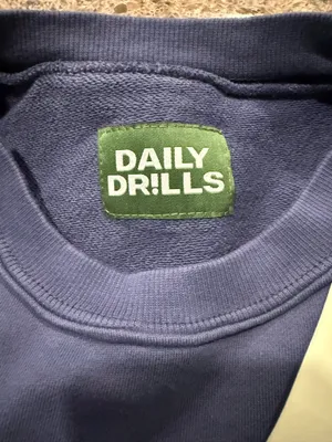 Daily Drills Navy Blue Crewneck thumbnail 4