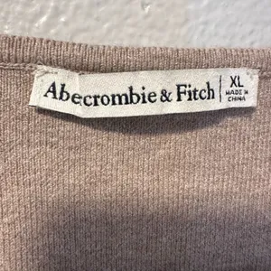 Abercrombie & Fitch Size-XL Corset Sweetheart Sweater Knit Bodysuit Brown‎ thumbnail 2