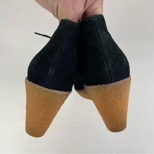 Cole Haan Black Suede Halley‎ Wedge Shoes Size 7.5 thumbnail 5