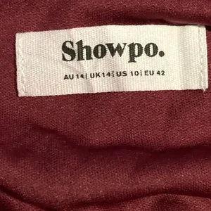 Showpo Burgundy Velvet Dress Surplice Draped Bodycon‎ Size 10 thumbnail 2