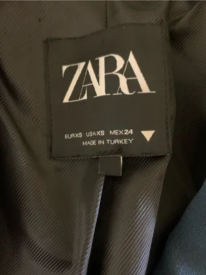 Zara Teal Double‎ Breasted Blazer XS Tailored Office Career Business Jacket thumbnail 4