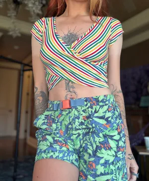 Striped Crop Top Multiple thumbnail 2