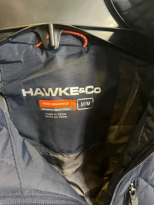Hawke & Co. navy blue quilted diamond pattern puffer jacket in size M #outdoor #winter. #179 thumbnail 3