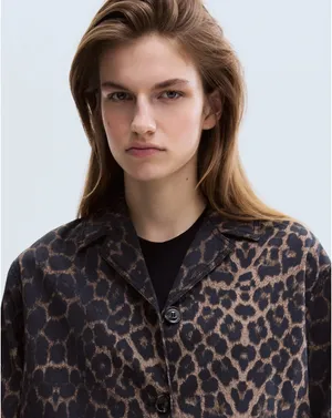 H&M leopard print jacket thumbnail 4