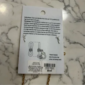 NWT White House Black‎ Market WHBM Convertible Accessory Glasses Chain thumbnail 2