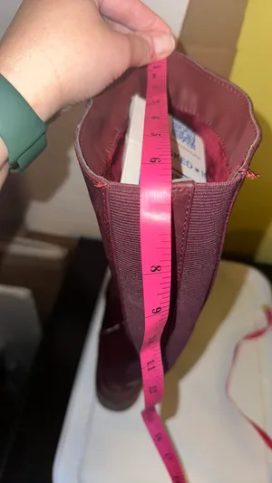 Journee Collection faux leather zip up Burgundy Boots size 7 Women’s W/O box 🆕 thumbnail 14