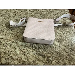 Michael Kors Jet Set Small Logo Crossbody Powder Blush Wide Strap 35T5GTVC5V thumbnail 5
