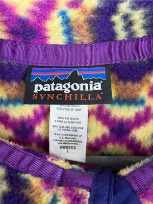 Patagonia Synchilla Snap T Fleece Womens L FA13 25580 Geometric Multicolor thumbnail 6