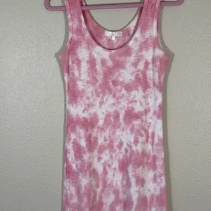 Love Shack Fancy Pink Tie Dye Midi Dress Womens S Boho Coastal Beachy Summer thumbnail 10